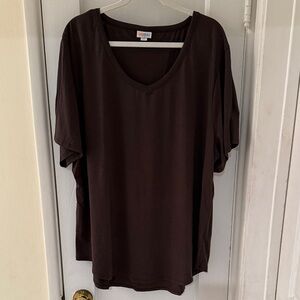 Women's Black V-Neck Top